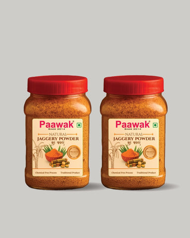 Paawak Jaggery Powder Combo Pack (2 jars, 500g each)